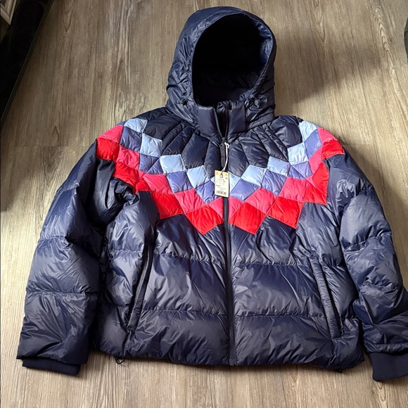 Marine Layer women’s retro Archive Sierra puffer jacket navy cozy warm XL NWT - Picture 6 of 10